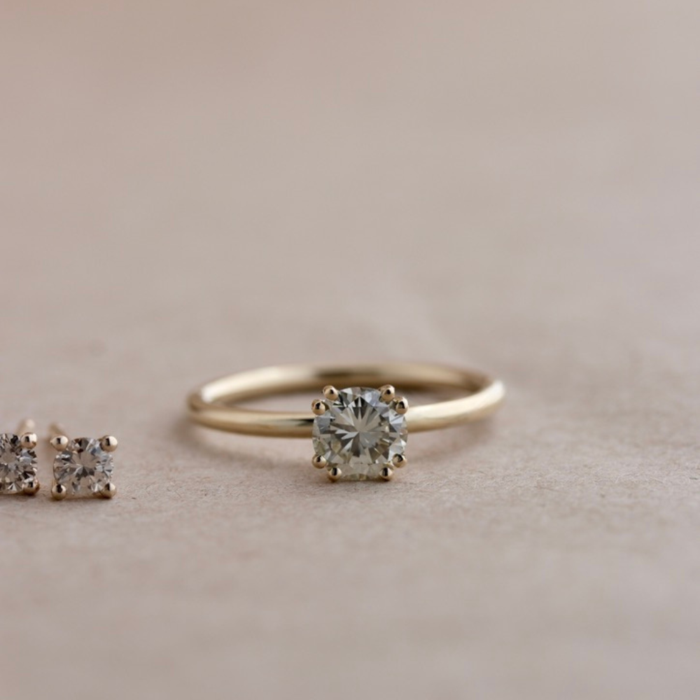 Double Prong Diamantring