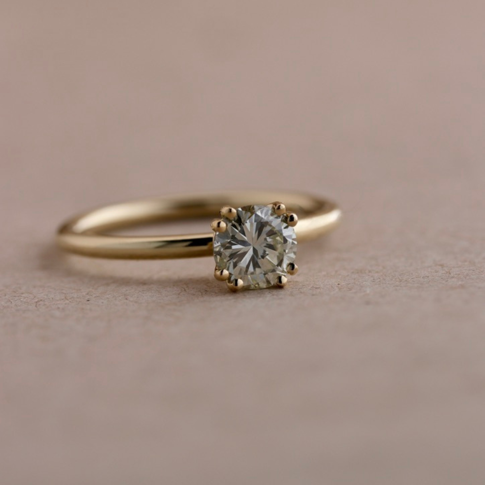 Double Prong Diamantring