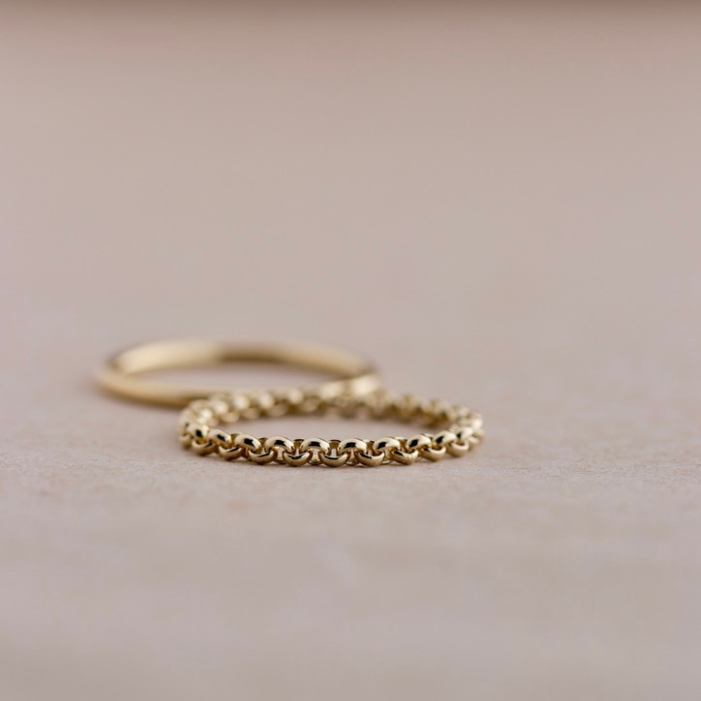 Erbsring Gelbgold