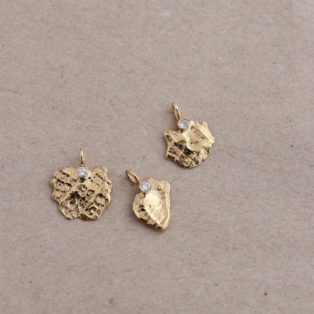 Goldnugget Anhänger mit Kette