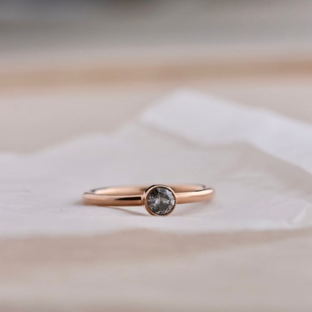 Salt & Pepper Diamantring