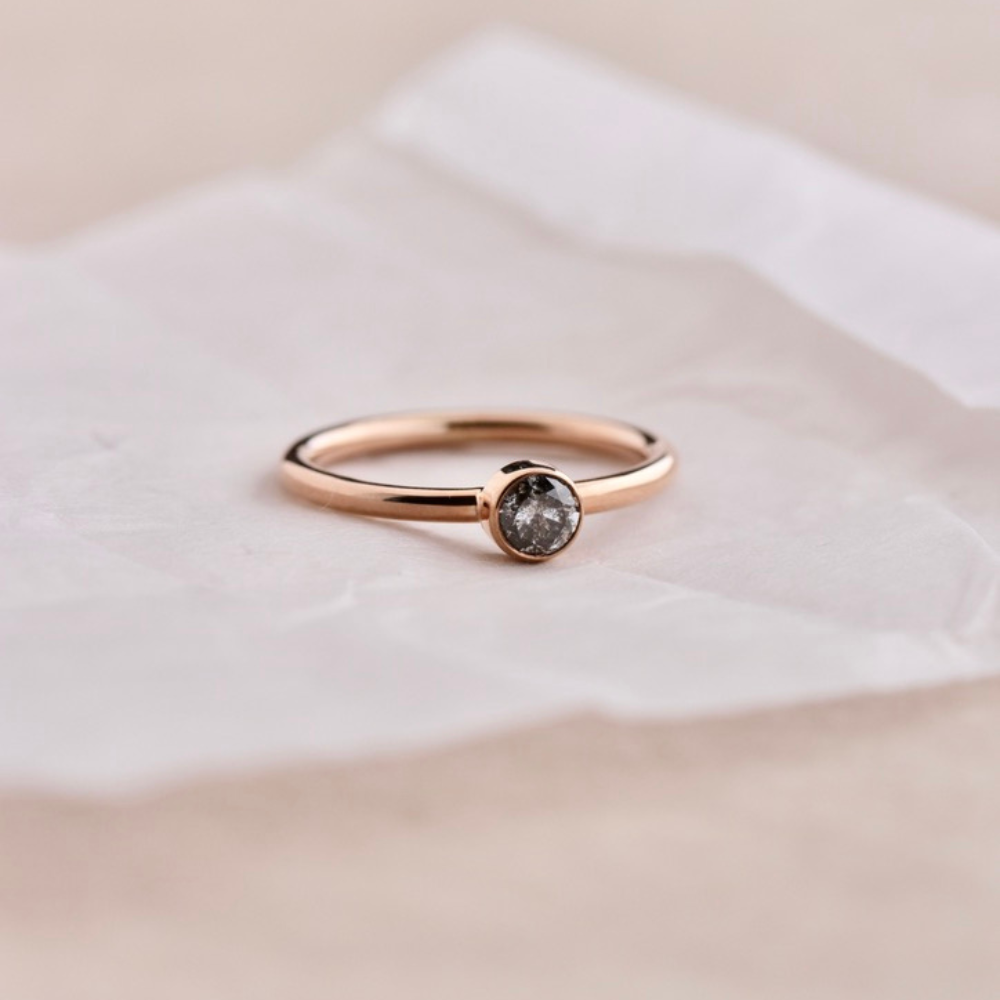 Salt & Pepper Diamantring