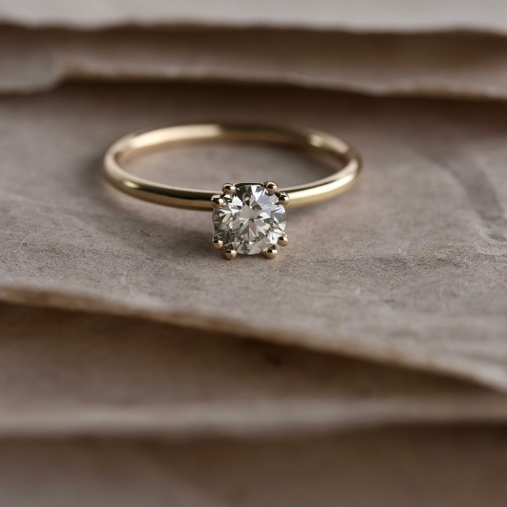 Double Prong Diamantring