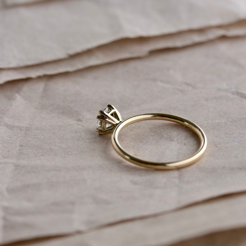 Double Prong Diamantring