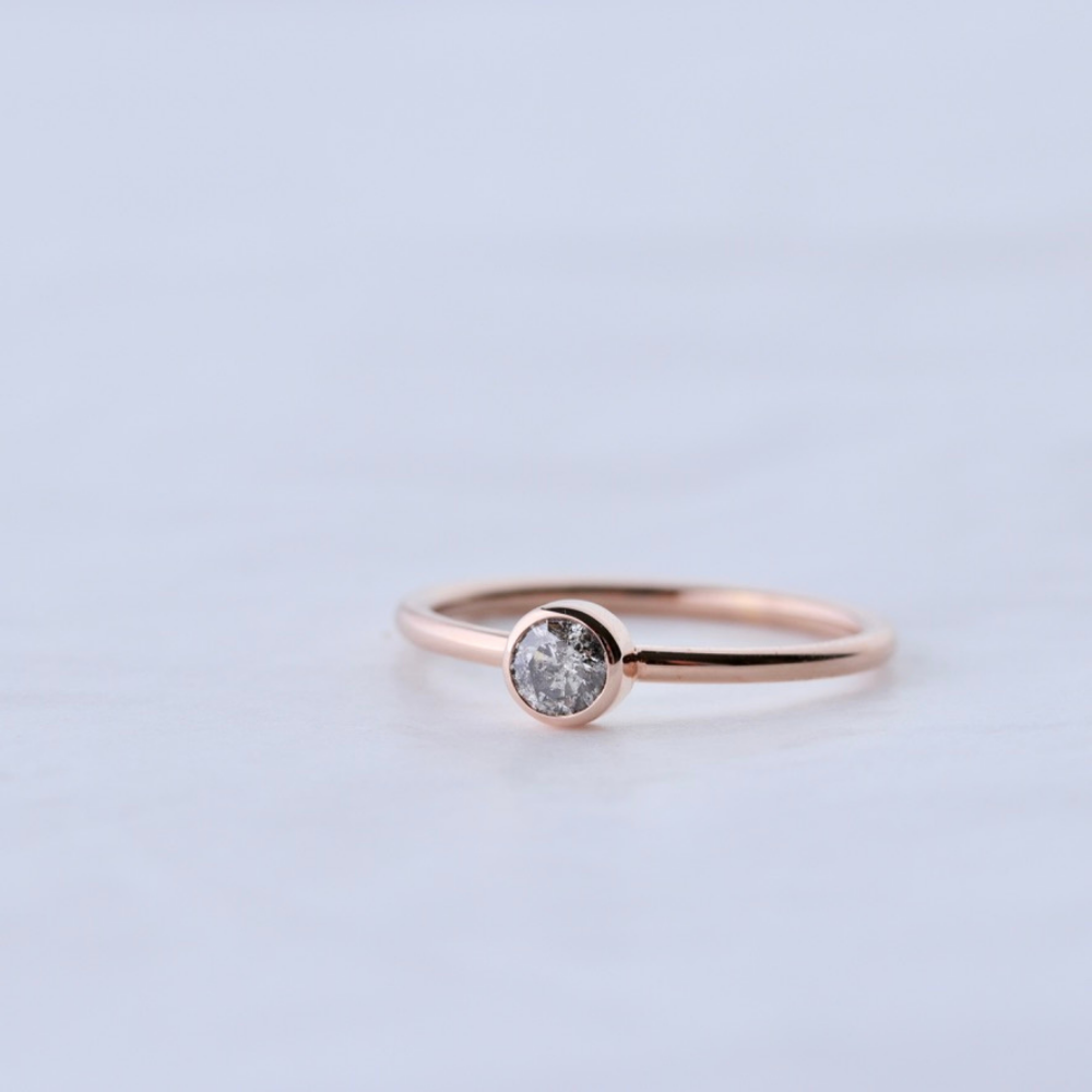 Salt & Pepper Diamantring