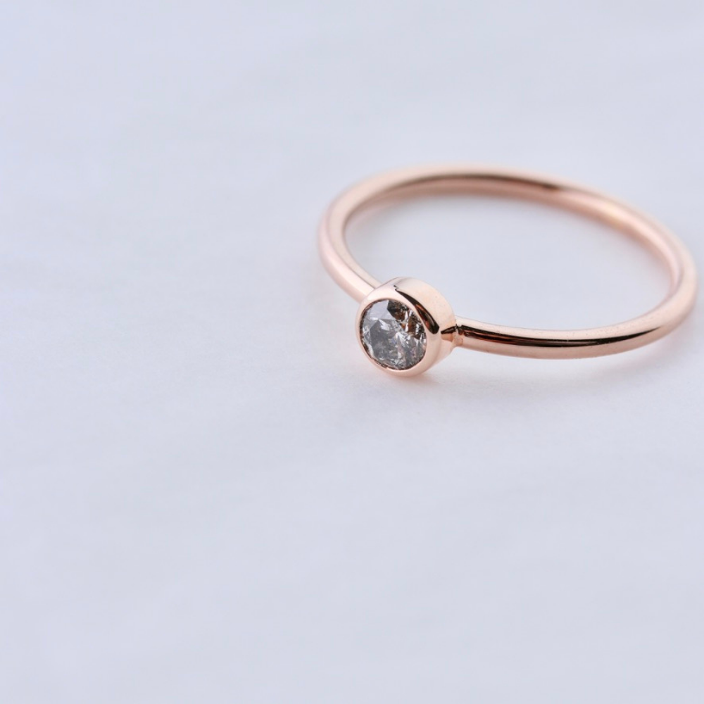 Salt & Pepper Diamantring