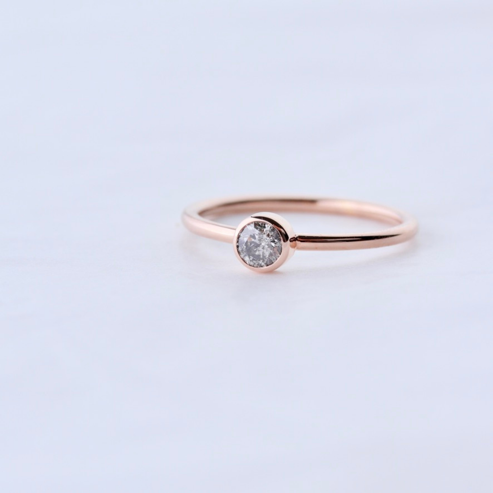 Salt & Pepper Diamantring