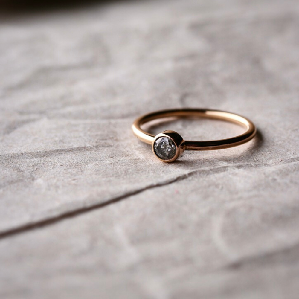 Salt & Pepper Diamantring