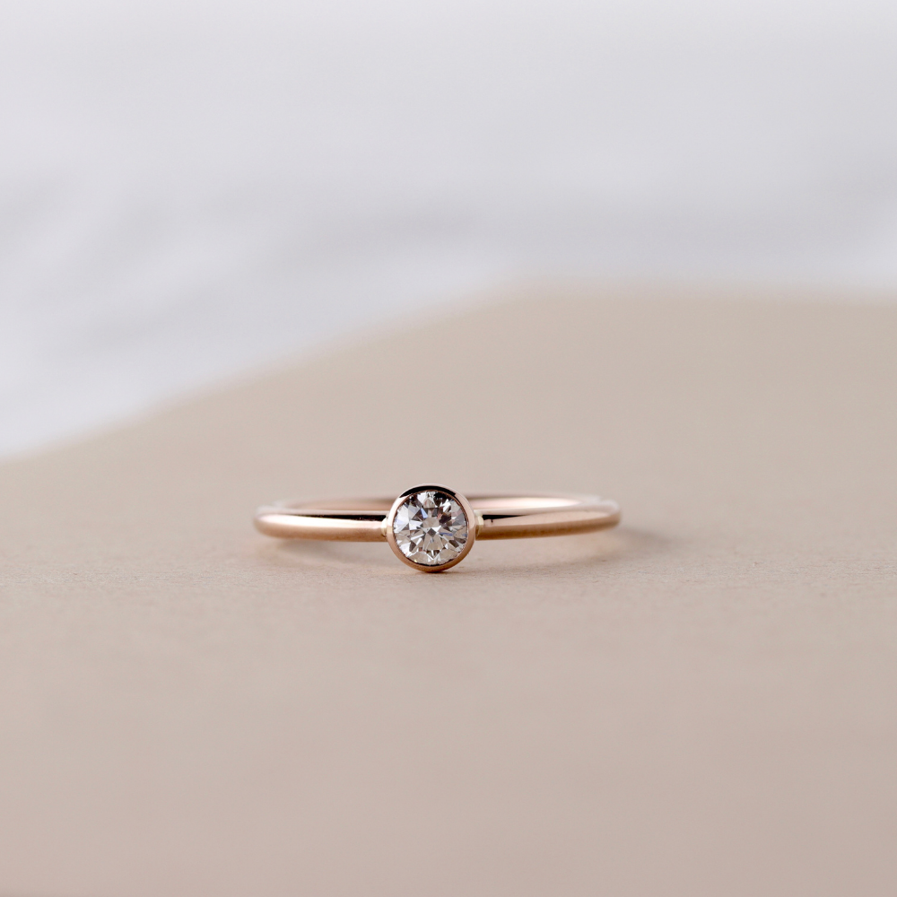Solitär Ring Roségold