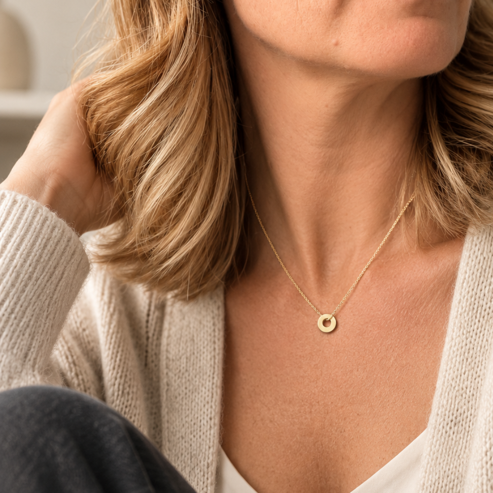 Kette mit zwei kleinen Ringen